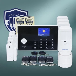 HOMSECUR Wireless 4G SMS Autodial Home Security Alarm System + 4 * PIR + Türsensor - Bild 1 von 9