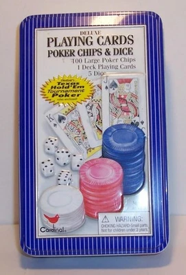 DELUXE-2013 Bicycle Playing Cards-POKER CHIPS & DICE Games Set by  CARDINAl. - Image 1 of 4