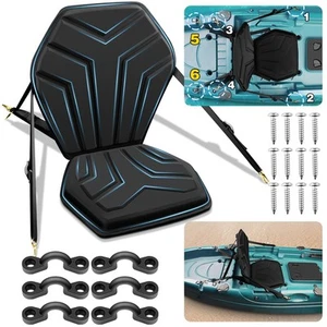 6-Point Attachment - Thick Padded Kayak Seat Cushion with Back Support,Extra ... - Picture 1 of 9