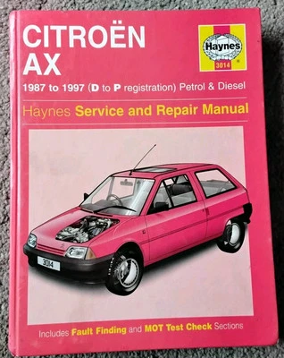 Citroen AX 1987 - 1997 Petrol & Diesel Haynes Owners Workshop Manual - Image 1 of 3