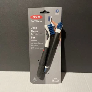 OXO GOOD GRIPS DEEP CLEAN SET DI 2 SPAZZOLE NUOVE ARANCIONE - Foto 1 di 6
