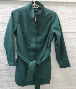New 41Hawthorn Ava Full Zip/Tie Coat Dark Green Size 1X - Picture 1 of 6