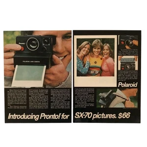 Polaroid Pronto SX-70 Land Camera 2 Page Vintage Magazine Print Ad 1976 - Picture 1 of 3