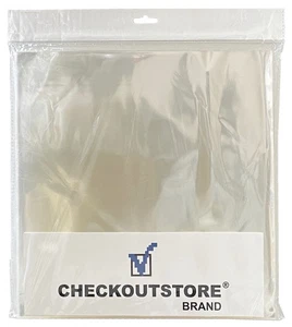 Clear Plastic OPP for 12" Vinyl 33 RPM Records (Outer Sleeves) - Picture 1 of 2