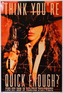 THE QUICK AND THE DEAD (1995) One Sheet Movie Poster (ADV) Leonardo DiCaprio - Imagen 1 de 7