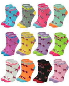 12-Pair Women's Ankle Socks, Colorful Comfortable Lightweight Breathable Athl... - Picture 1 of 4