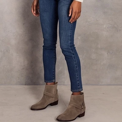 Joe’s Jeans Saki Tachonado Arnés Marrón Gamuza Botines Taupe Talla 9.5 M Foto 1 de 4