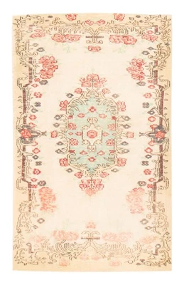 4'2" x 6'10" Traditional Vintage Hand Knotted Oriental Carpet Wool Area Rug - Image 1 of 4