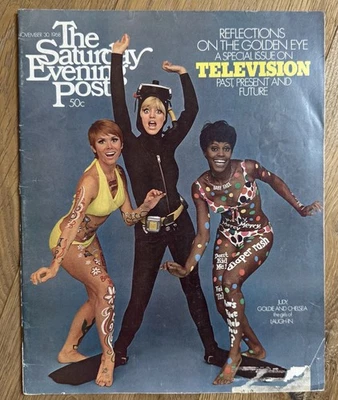 Saturday Evening Post November 1968 Goldie Hawn, Vampire in Search of Love, Ads - Image 1 of 3