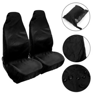 Cubierta de asiento delantero universal para furgoneta de coche impermeable protector a prueba de polvo con bolsa de almacenamiento - Imagen 1 de 27