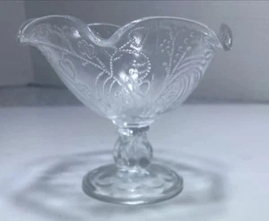 4 Polen Zabkowice Prägerollfuß Sherbet Dessertbecher Schalen Schalen Herzen - Bild 1 von 12