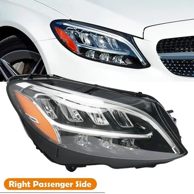 Faro LED para Mercedes-Benz C300 C43 C63 W205 2019 2020 2021 pasajero derecho Foto 1 de 4