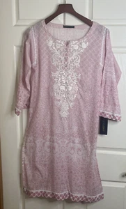 LIMELIGHT Kurta Dress Women Size Small Pink Embroidery Lace Pakistani Indian NWT - Picture 1 of 16