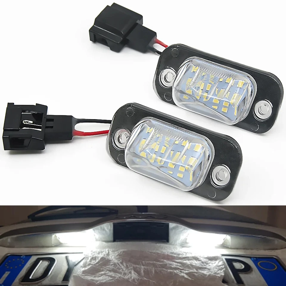 AUTO WAYFENG-WF 2Pc LED éclairage de la plaque d'immatriculation pour VW Golf Golf MK3 Polo III
