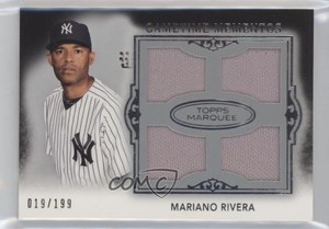 2011 Topps Marquee Gametime Mementos Quad Relics /199 Mariano Rivera HOF