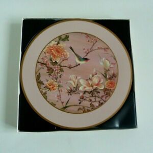Vintage Pimpernel 6 Round Placemats “Oriental Birds & Flowers”