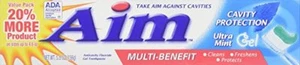 Aim Cavity Protection Toothpaste, Ultra Mint Gel, 5.5 oz (4 Pack) - Picture 1 of 1