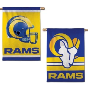 Los Angeles Rams NFL Double Sided 28" x 40" Banner Flag Wincraft - Picture 1 of 1