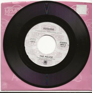 THE POLICE ROXANNE/CAN'T STAND LOSING YOU RARE USA REISSUE 7 INCH SINGLE, MINT - Picture 1 of 2