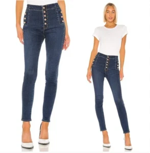 J Brand Natasha hoch geschnittene skinny blaue Matrosenjeans Größe 26 Schrittlänge 30" - Bild 1 von 8
