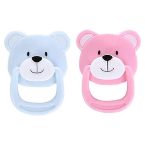 Magnetic Pacifier Dummy Soother For Reborn Baby Doll Cute Bear Design - Picture 1 of 10