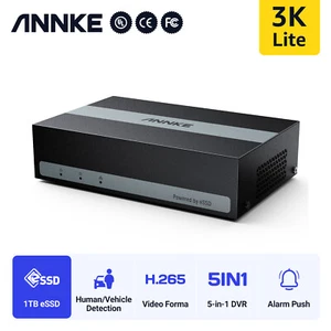 ANNKE 5MP Lite 8CH 5in1 DVR Video Security Recorder Build in 1TB eSSD AI Detect - Picture 1 of 12