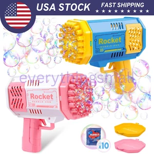 1/2pcs 40 Hole Bubble Gun Machine Toy Mini Bubble Blower Maker for Toddlers Kids - Picture 1 of 13