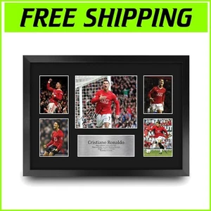 Authentic Ronaldo Autograph 16 x 12 Framed Print - Ideal for Football Collectors - Picture 1 of 8