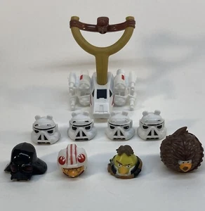 2012 Angry Birds Star Wars Death Star Jenga Parts Pieces- Figures, Die& Launcher - Picture 1 of 3