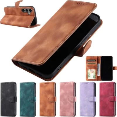 For Samsung S24 S23 S22 S21 S20 S10 Note 20 Ultra Wallet Flip Leather Case Cover - Image 1 of 4
