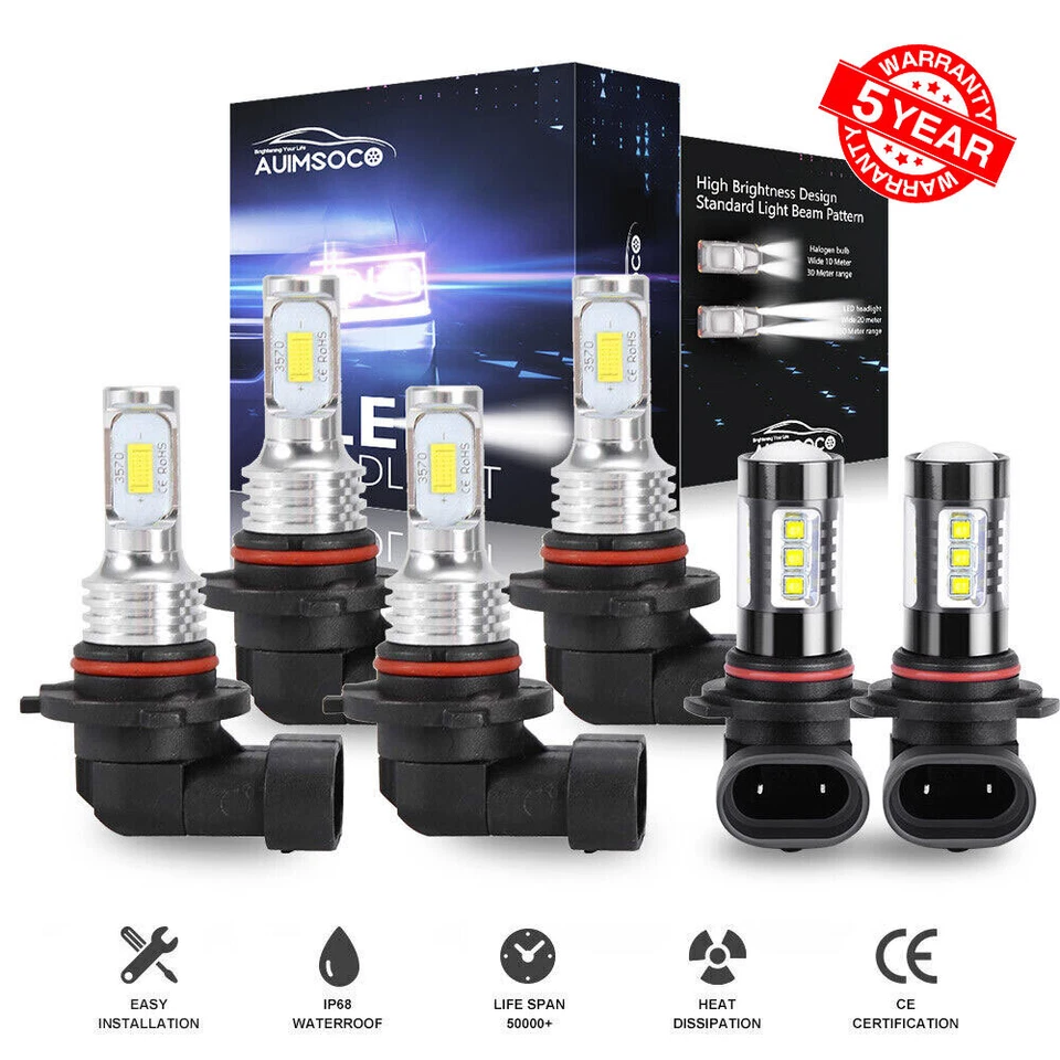 Faros LED Hi-Lo para Chevy Silverado 1500 2500 HD 2003-2006 Foto 1 de 4