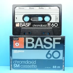 🍒 1x BASF dióxido de cromo 60 * IEC II tipo 2 * casete casete кассета * 1978 - Imagen 1 de 3