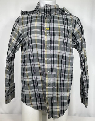 Nike 6.0 Mutante Gris Cuadros Manga Larga Abotonada Capucha Patinaje Camisa Para Hombre GRANDE Foto 1 de 4