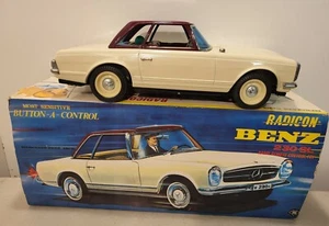 17in Mercedes Benz 230 SL Radicon Radio Control Car 1960's w/ Box Masudaya 3537 - Picture 1 of 11
