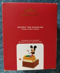 HALLMARK KEEPSAKE ORNAMENT 2020 MICKEY THE MUSICIAN RARE RECALLED DISNEY - Picture 1 of 2