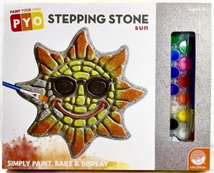 NEW 2020 MindWare Sun Paint Your Own Stepping Stone Kit Kids 8+ 9x9 Cement 14356 - Picture 1 of 2
