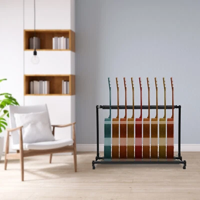 OCASAMI 9-fach Gitarrenständer für E-Gitarre Bassgitarre Universal Bassständer Halterung