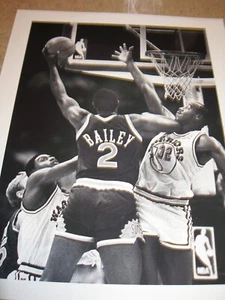 1987 Golden State Warriors vs Phoenix Suns SF Examiner Type 1 Press Photo - Picture 1 of 2