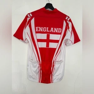 Men’s Biemme England Cycling Jersey Flag Crest Made in Italy Back Pocket Top - Picture 1 of 8