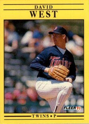 1991 Fleer MLB David West #627 - Image 1 of 2