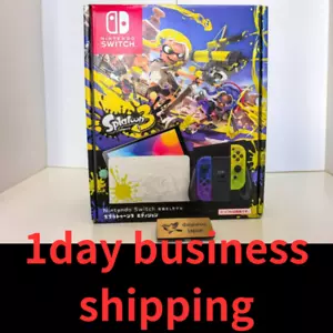 Nintendo Switch 64 GB OLED Console Splatoon 3 Edition Box Used - Picture 1 of 8