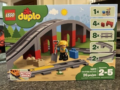 LEGO Duplo Train Bridge and Tracks 10872 Toy Building Kit 26 pcs - Image 1 of 2