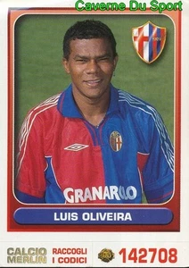 073 LUIS OLIVEIRA BELGIQUE BOLOGNA FC FIGUREN STICKER FUSSBALL MERLIN 2000-2001 - Bild 1 von 2