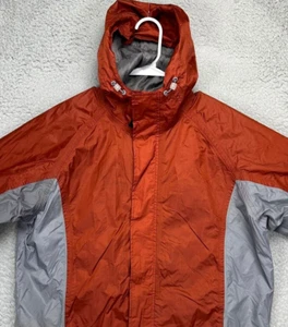Stearns Jacket Mens Medium Orange Colorblock Dry Wear Rain Windbreaker Hooded - Picture 1 of 12