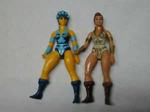 She Ra & Evil-Lyn Modellino MOTU Masters Of The Universe Vintage Mattel - Foto 1 di 1