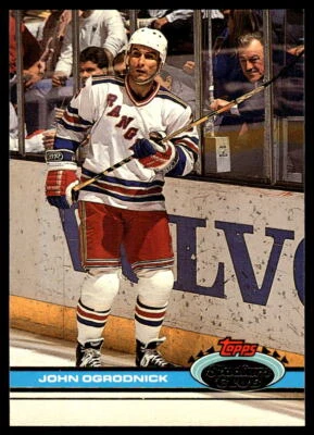 1991-92 Stadium Club #273 John Ogrodnick New York Rangers Hockey Card - Image 1 of 2