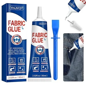 Glue for Clothing Permanent Washable, Liquid Stitch Fabric Adhesive, Anti fray - Picture 1 of 6