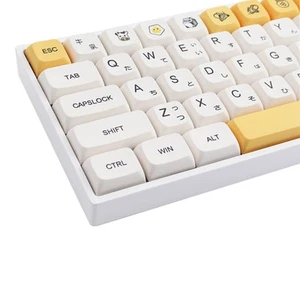 PBT Keycaps - 137 Keys, Dye-Sublimated, XDA Profile, Japanese, Cute Design fo... - Picture 1 of 9