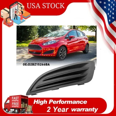 Fit For 2014 2015 2016 2017 2018 2019 FORD FIESTA Fog Light Hole Covers Left ABS - Image 1 of 4