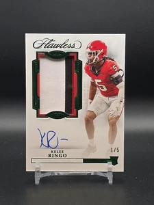 Kelee Ringo 2023 Panini Flawless Football EMERALD RPA #/10 1st To Print - Picture 1 of 2